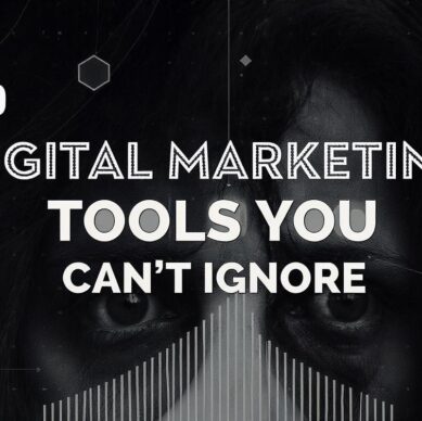 Illustration showing top 10 digital marketing tools